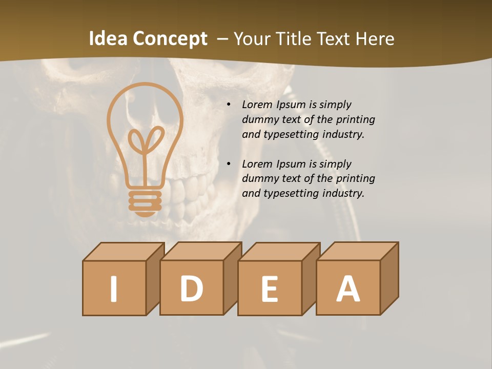 Man Machinery Closeup PowerPoint Template