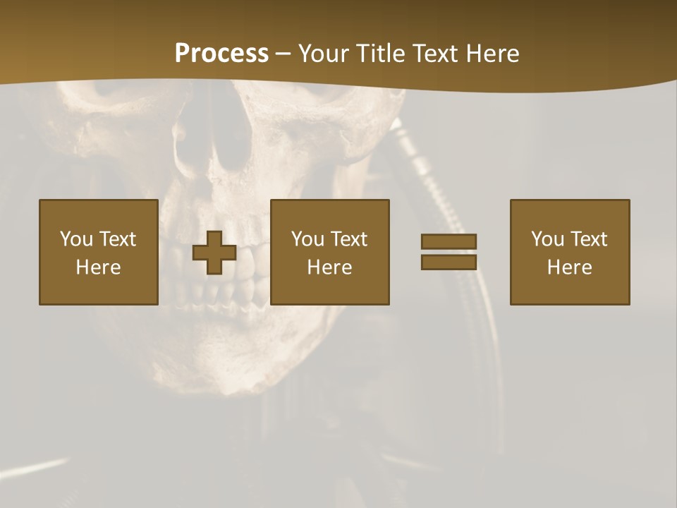 Man Machinery Closeup PowerPoint Template