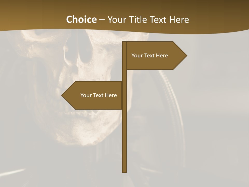 Man Machinery Closeup PowerPoint Template