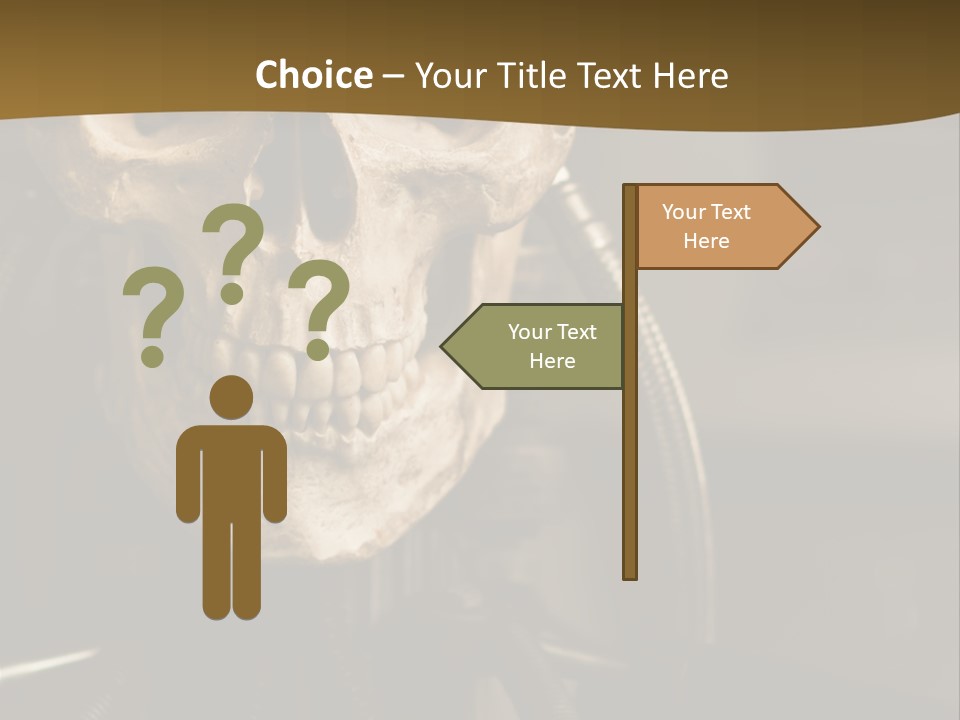 Man Machinery Closeup PowerPoint Template