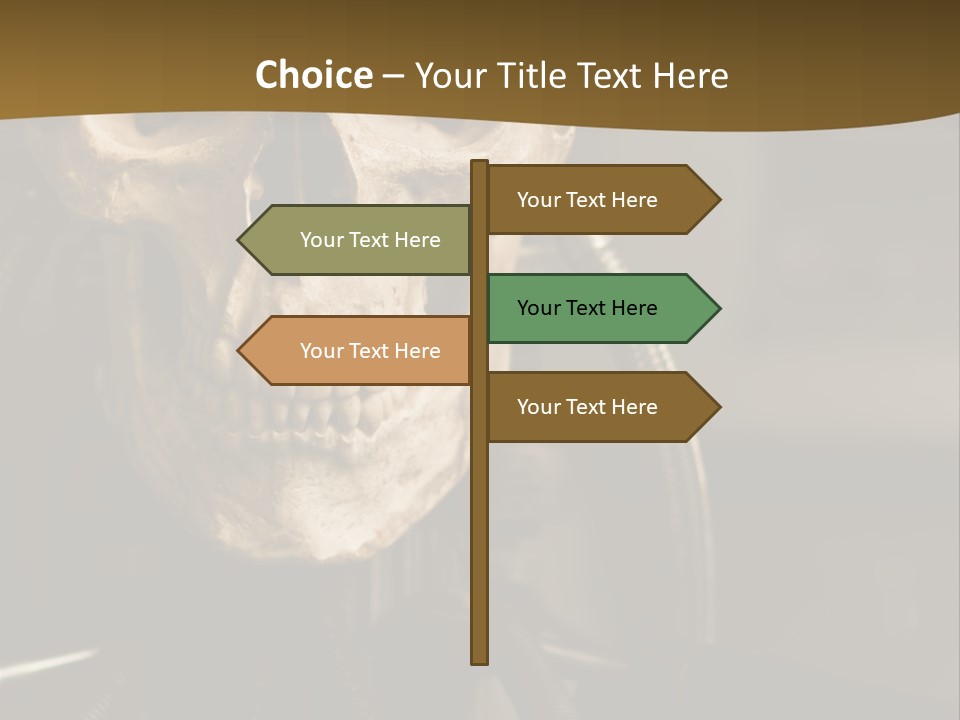 Man Machinery Closeup PowerPoint Template