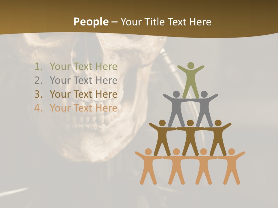 Man Machinery Closeup PowerPoint Template