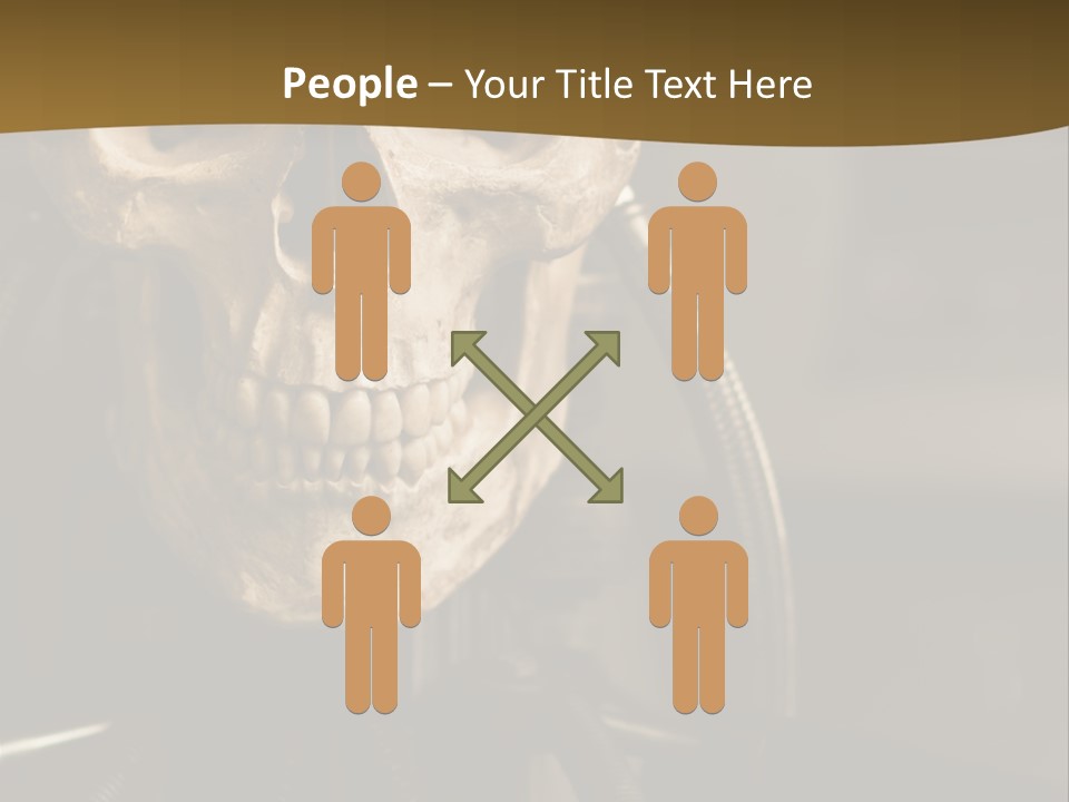 Man Machinery Closeup PowerPoint Template