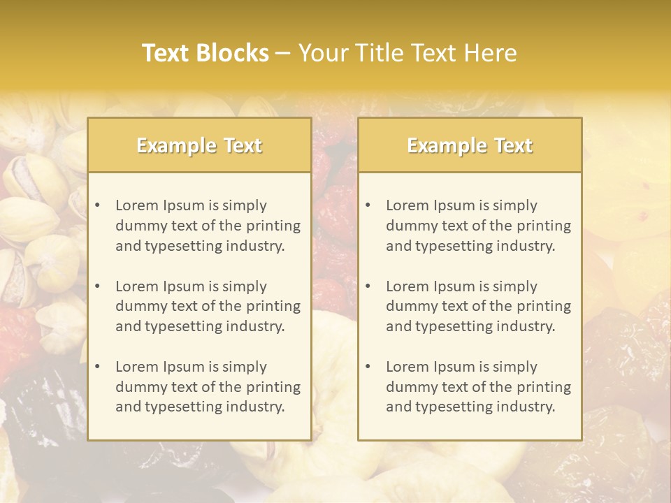 Banana Mixed Sweet PowerPoint Template