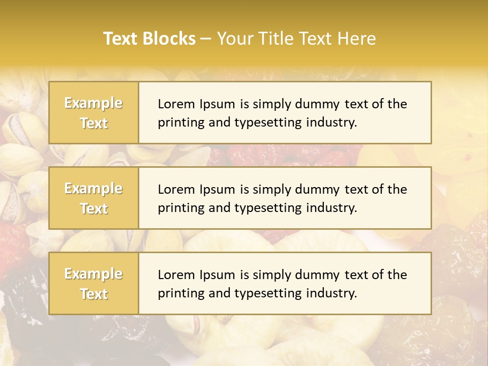 Banana Mixed Sweet PowerPoint Template