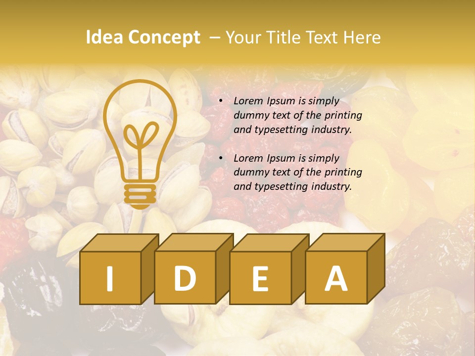Banana Mixed Sweet PowerPoint Template