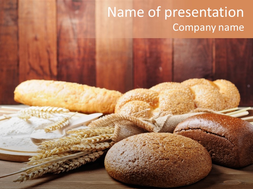 Crop Baking Bread PowerPoint Template