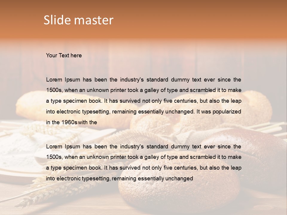 Crop Baking Bread PowerPoint Template