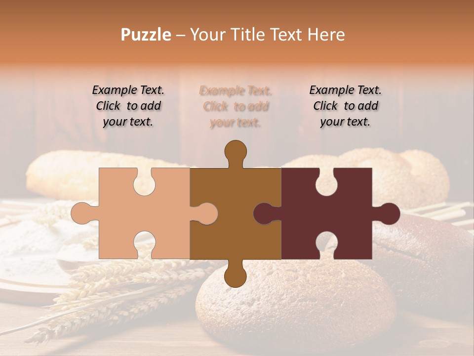 Crop Baking Bread PowerPoint Template