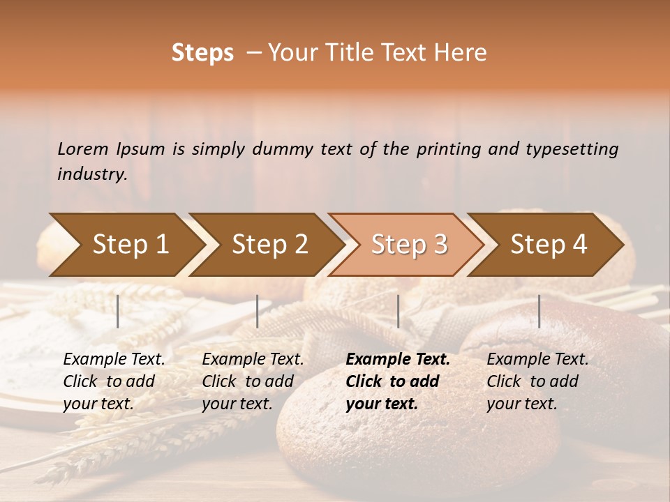 Crop Baking Bread PowerPoint Template
