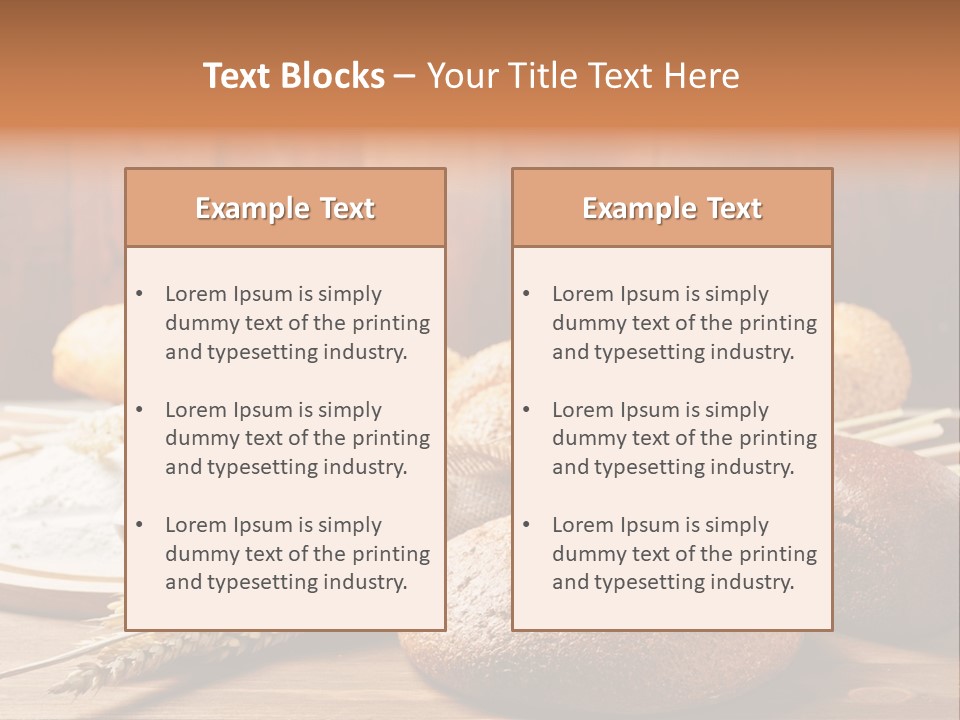 Crop Baking Bread PowerPoint Template