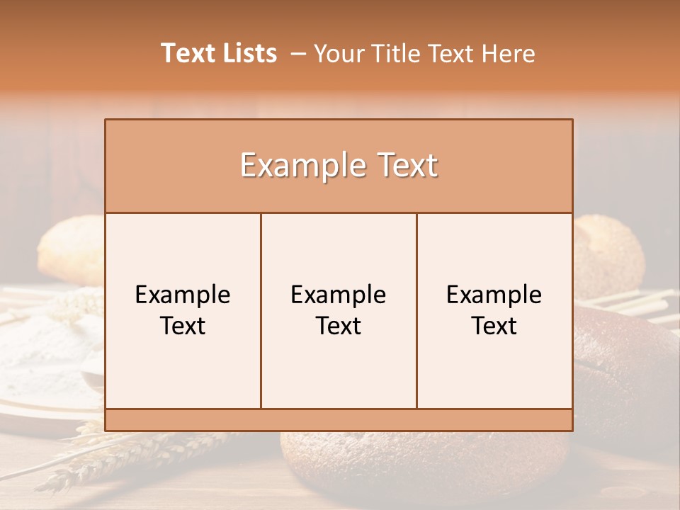 Crop Baking Bread PowerPoint Template