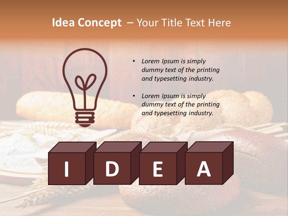 Crop Baking Bread PowerPoint Template