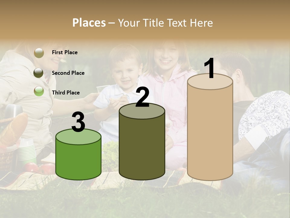 Parent Daughter Eat PowerPoint Template