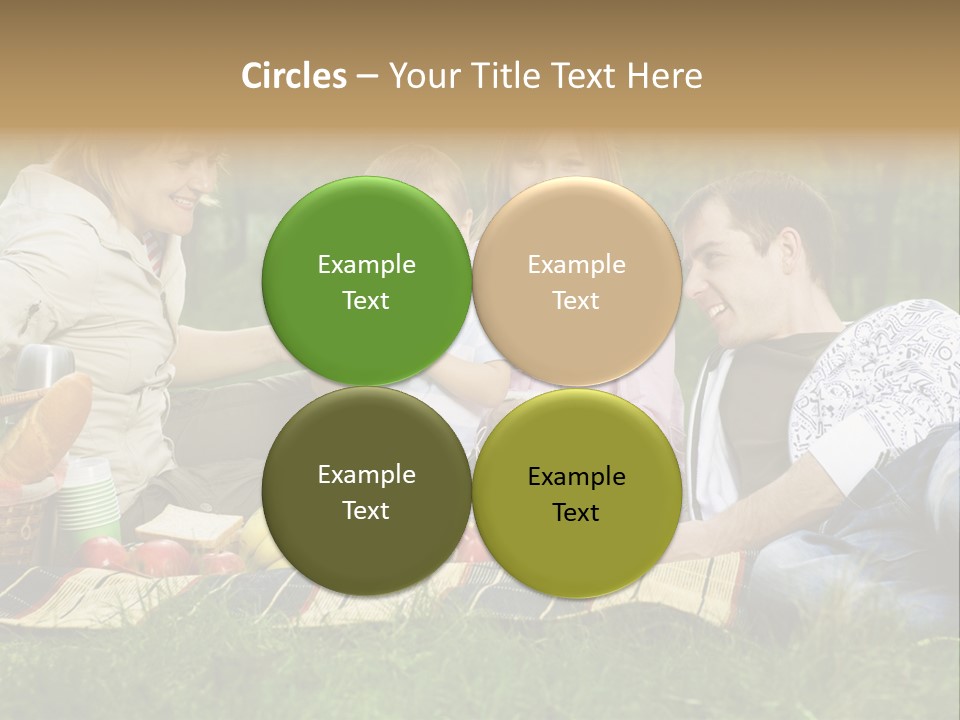 Parent Daughter Eat PowerPoint Template