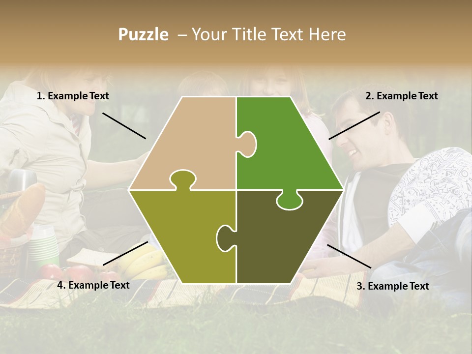 Parent Daughter Eat PowerPoint Template