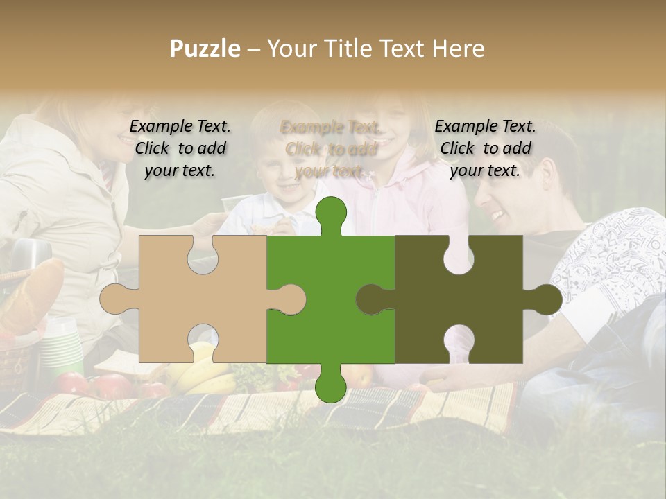 Parent Daughter Eat PowerPoint Template