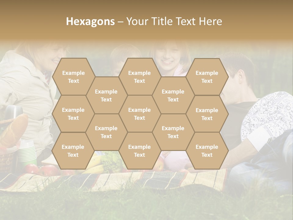 Parent Daughter Eat PowerPoint Template