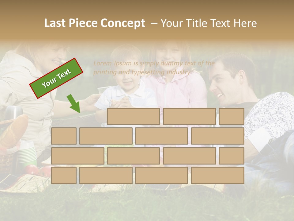 Parent Daughter Eat PowerPoint Template