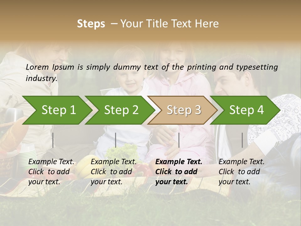 Parent Daughter Eat PowerPoint Template