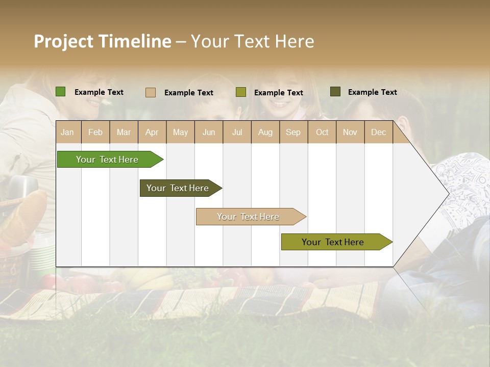 Parent Daughter Eat PowerPoint Template