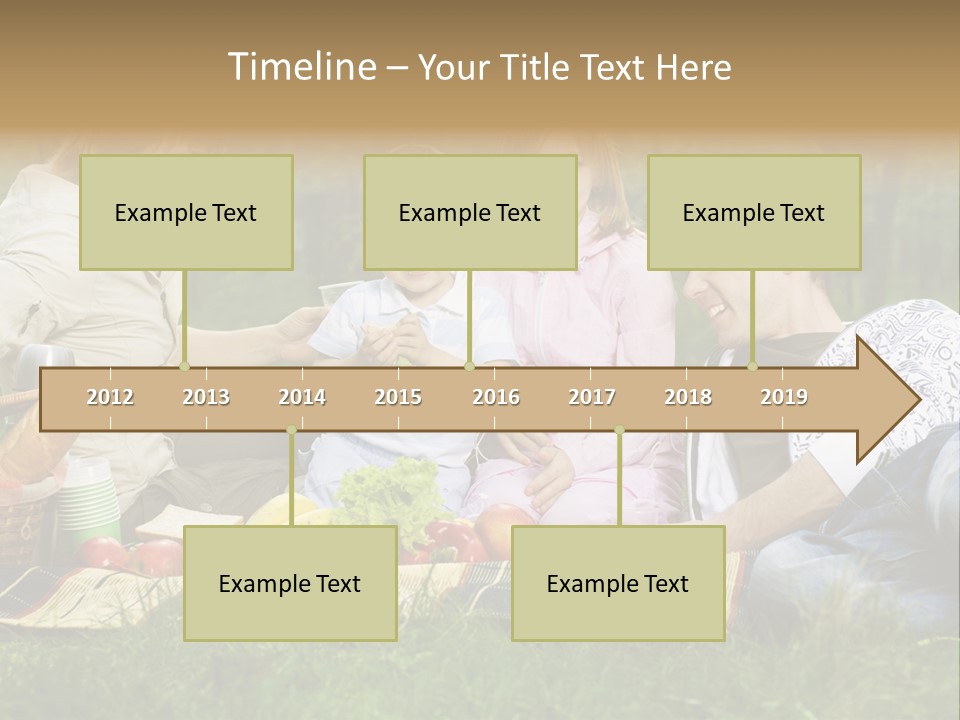 Parent Daughter Eat PowerPoint Template