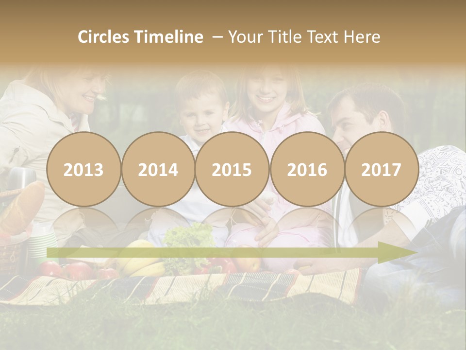 Parent Daughter Eat PowerPoint Template