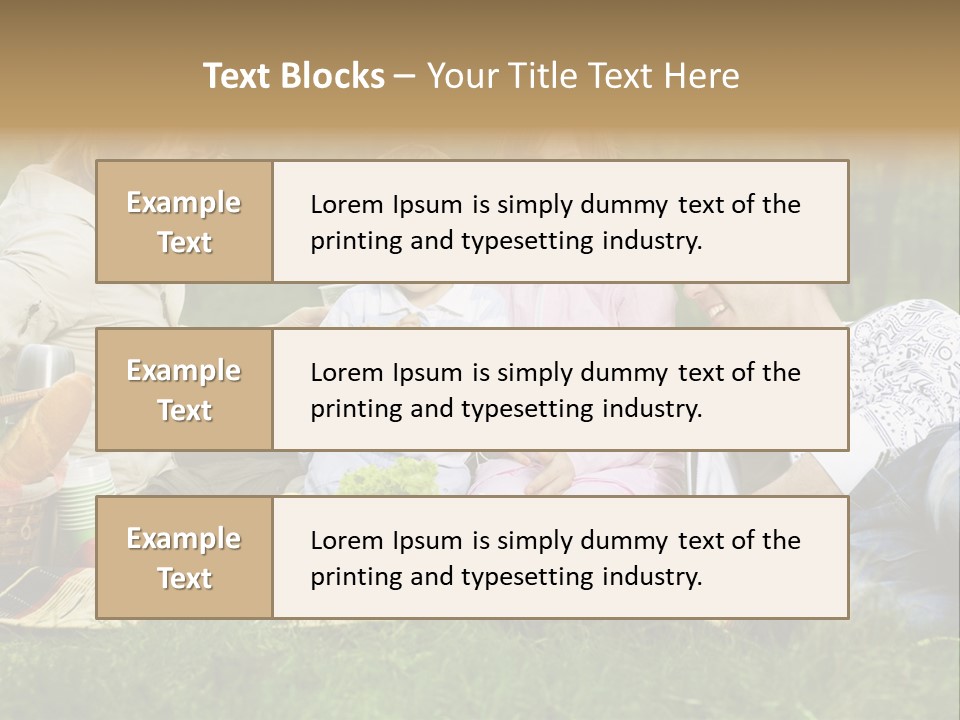 Parent Daughter Eat PowerPoint Template