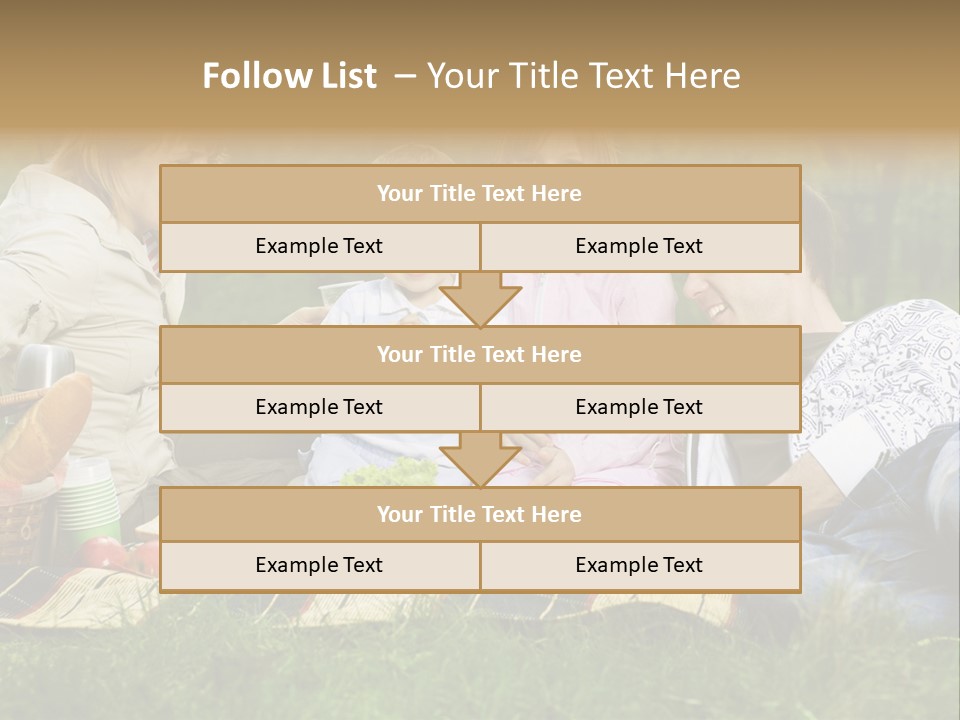 Parent Daughter Eat PowerPoint Template