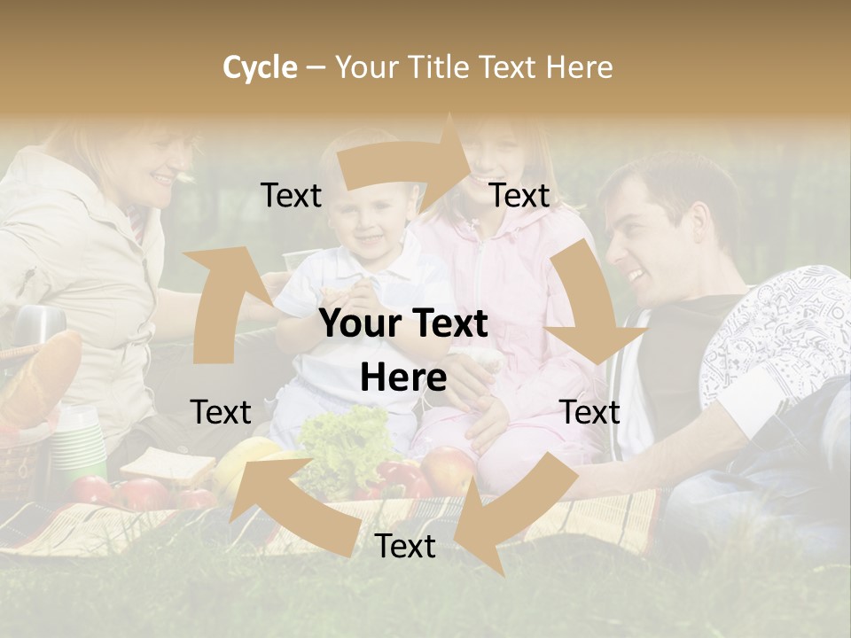 Parent Daughter Eat PowerPoint Template