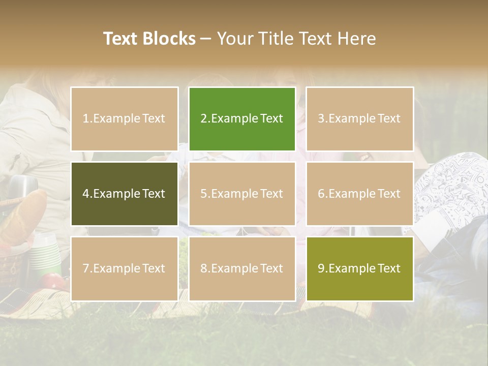 Parent Daughter Eat PowerPoint Template