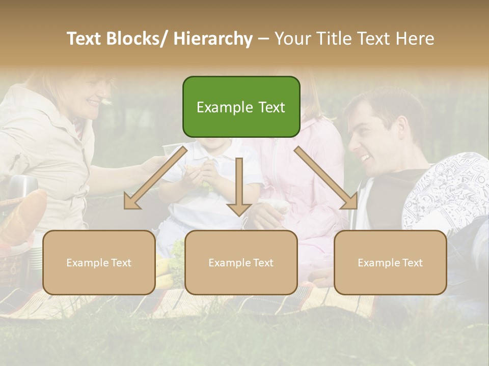 Parent Daughter Eat PowerPoint Template