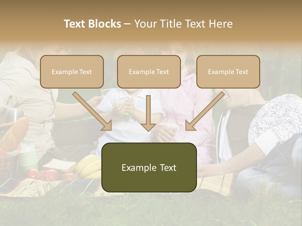 Parent Daughter Eat PowerPoint Template