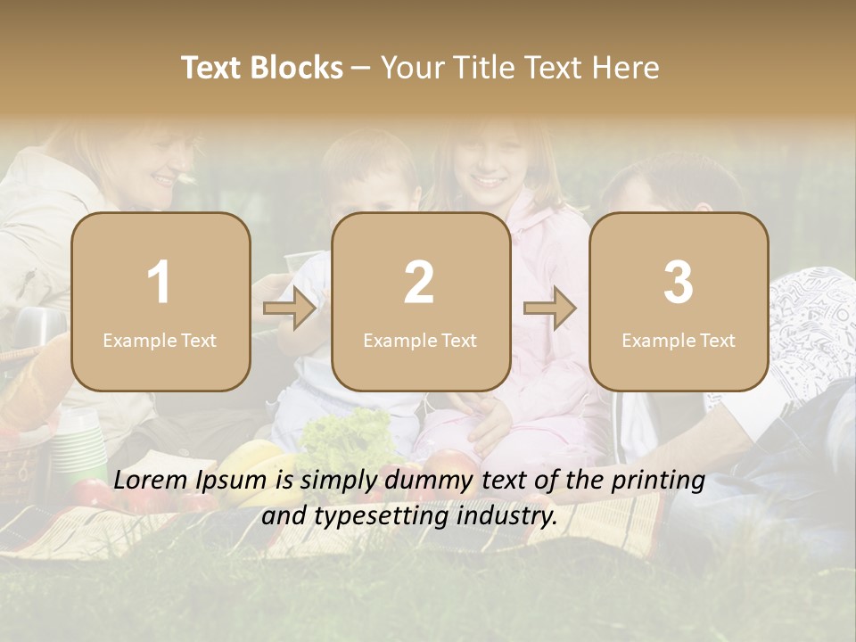 Parent Daughter Eat PowerPoint Template