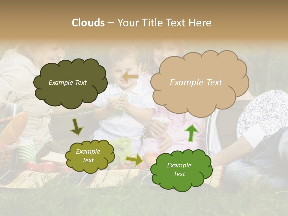 Parent Daughter Eat PowerPoint Template