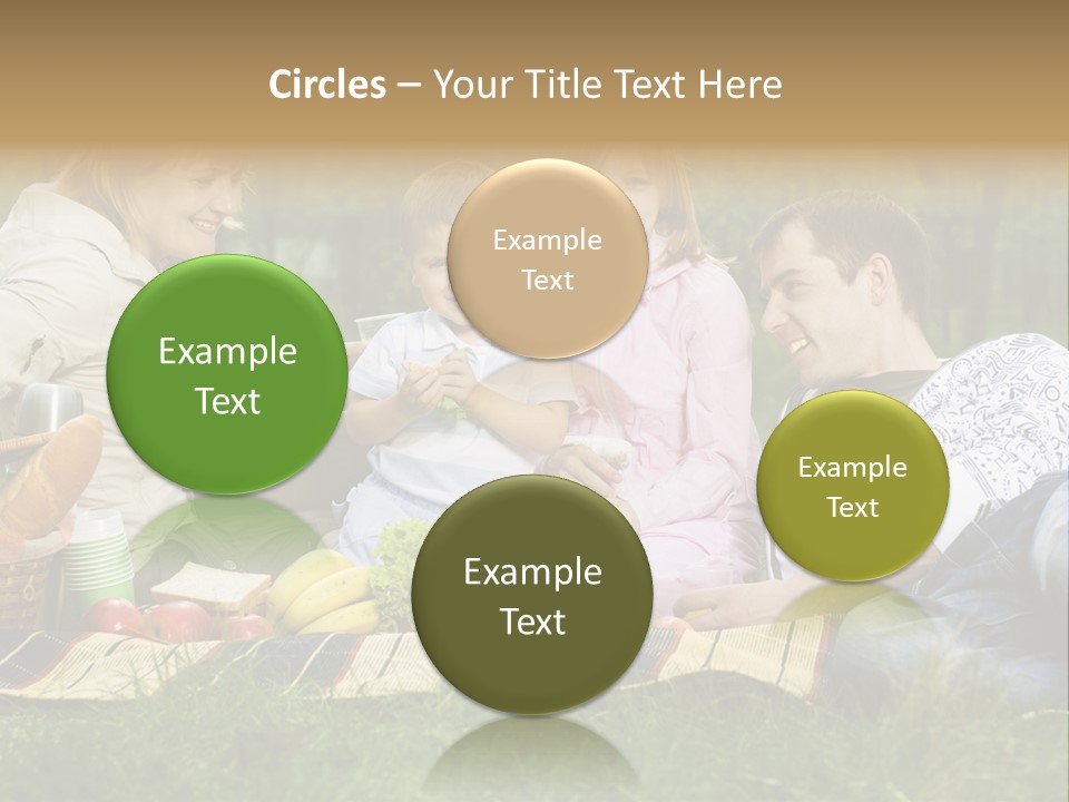 Parent Daughter Eat PowerPoint Template