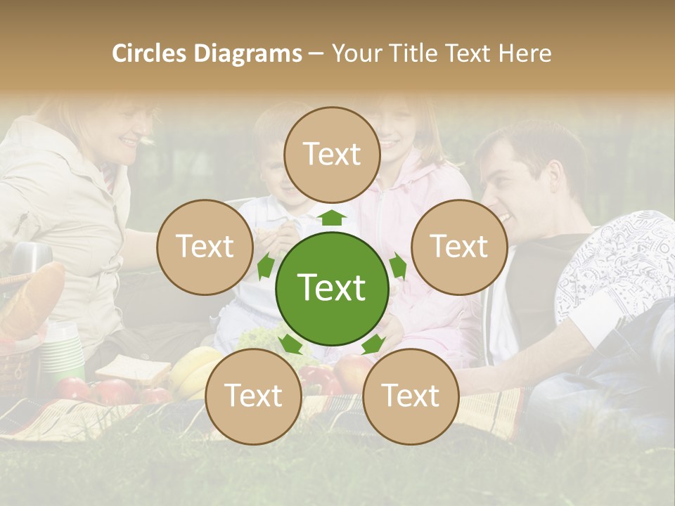 Parent Daughter Eat PowerPoint Template