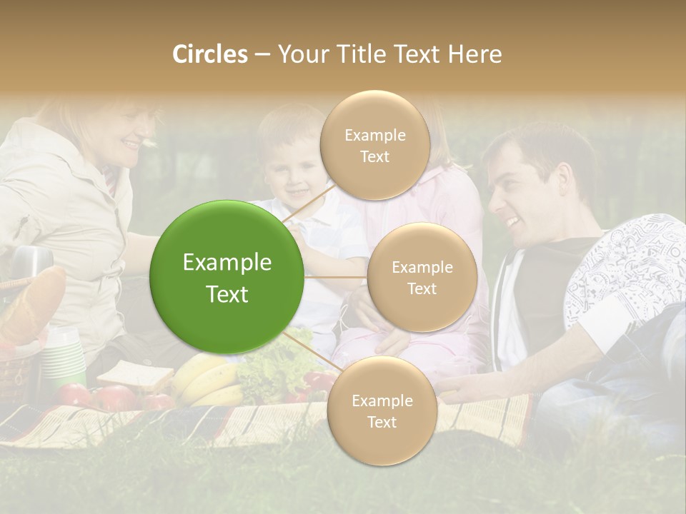 Parent Daughter Eat PowerPoint Template