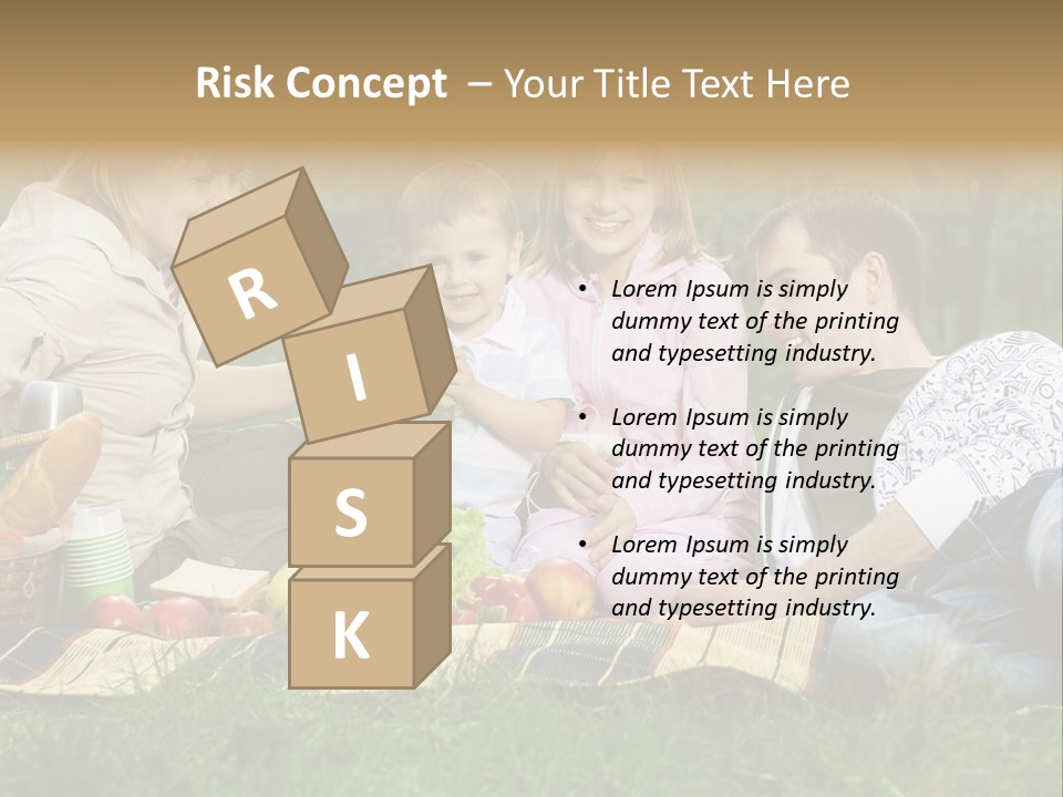 Parent Daughter Eat PowerPoint Template