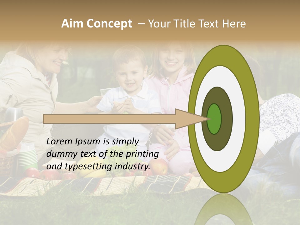 Parent Daughter Eat PowerPoint Template