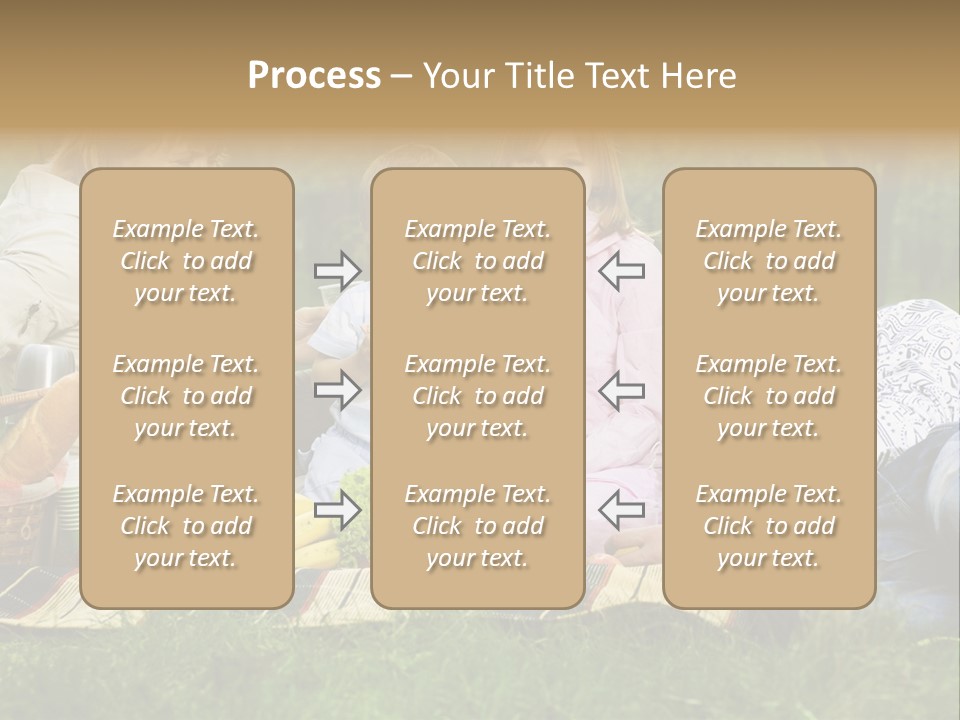 Parent Daughter Eat PowerPoint Template