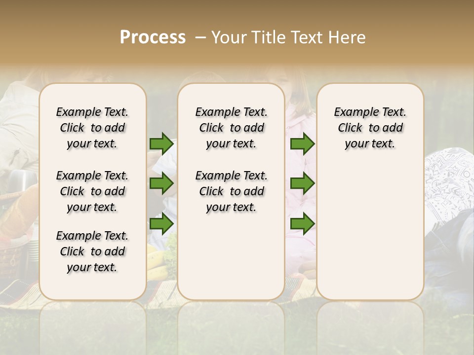 Parent Daughter Eat PowerPoint Template