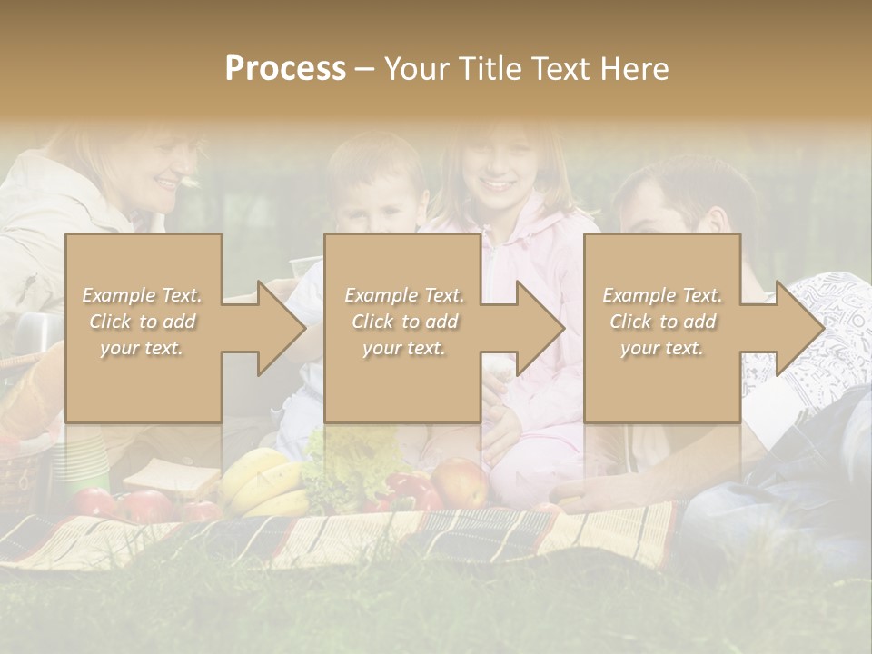 Parent Daughter Eat PowerPoint Template