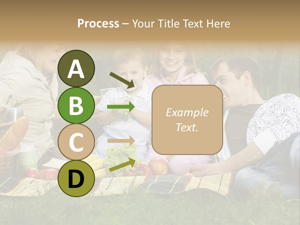 Parent Daughter Eat PowerPoint Template