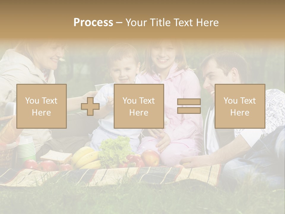 Parent Daughter Eat PowerPoint Template