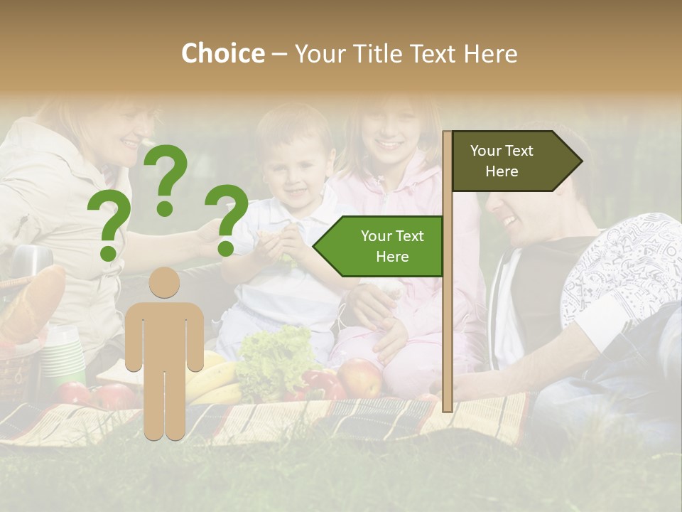 Parent Daughter Eat PowerPoint Template