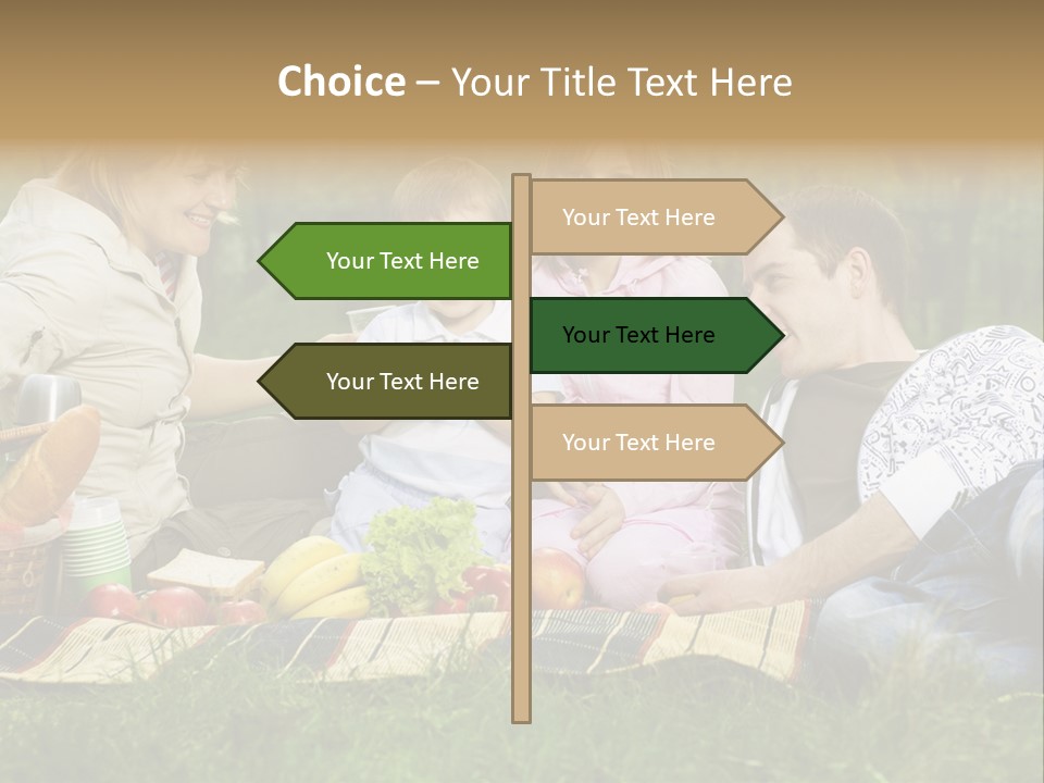 Parent Daughter Eat PowerPoint Template