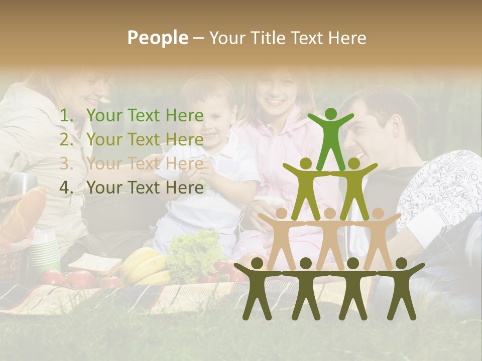 Parent Daughter Eat PowerPoint Template