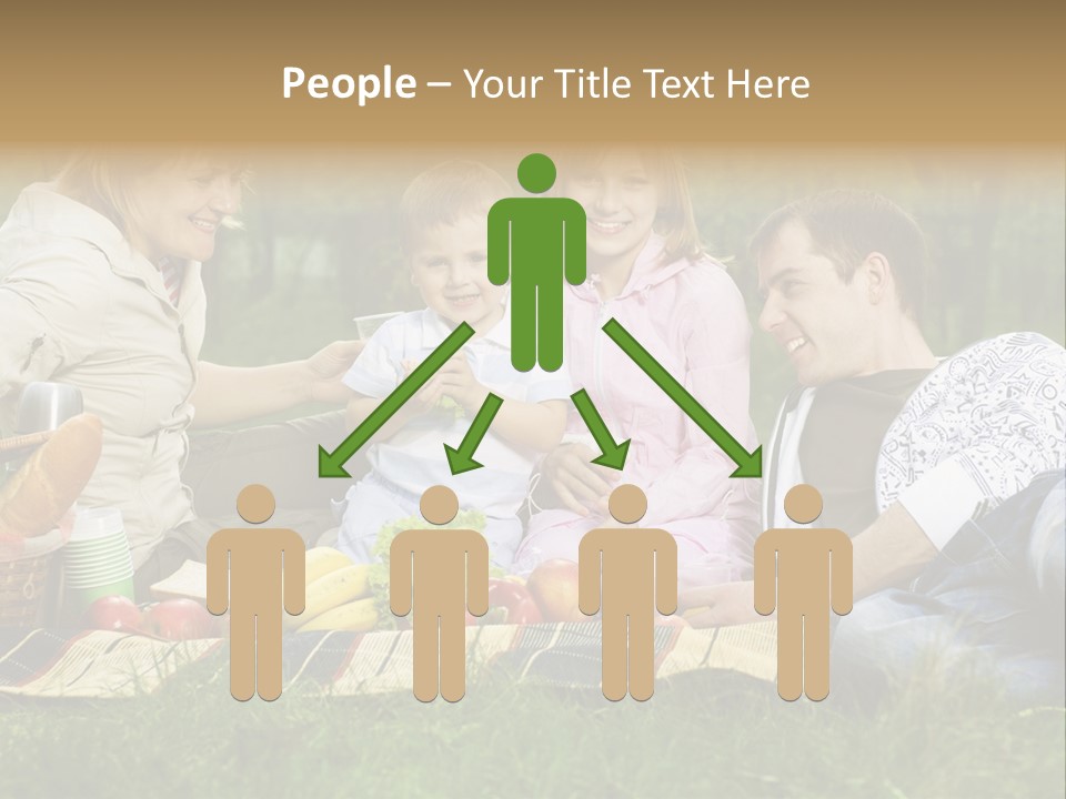 Parent Daughter Eat PowerPoint Template