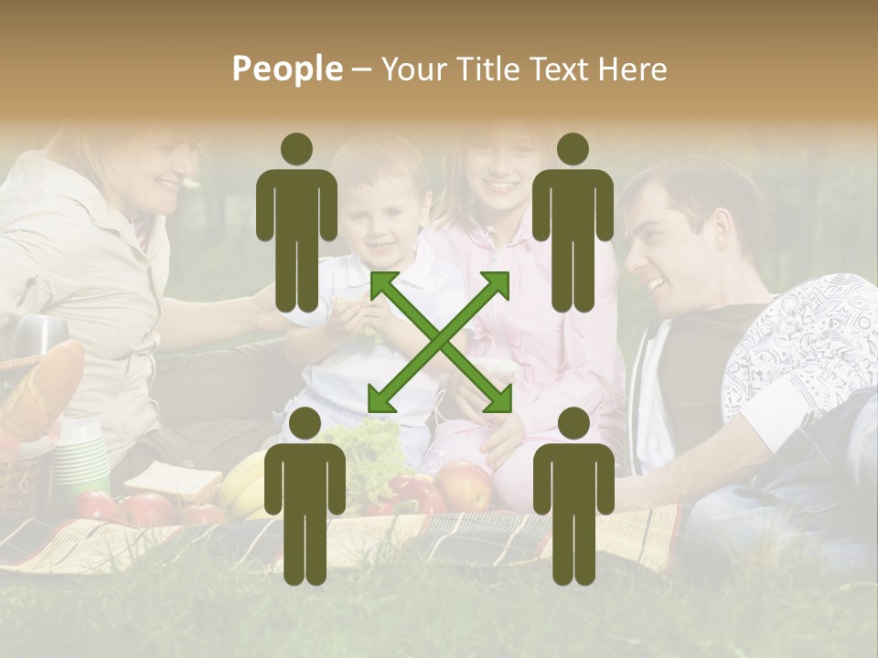 Parent Daughter Eat PowerPoint Template